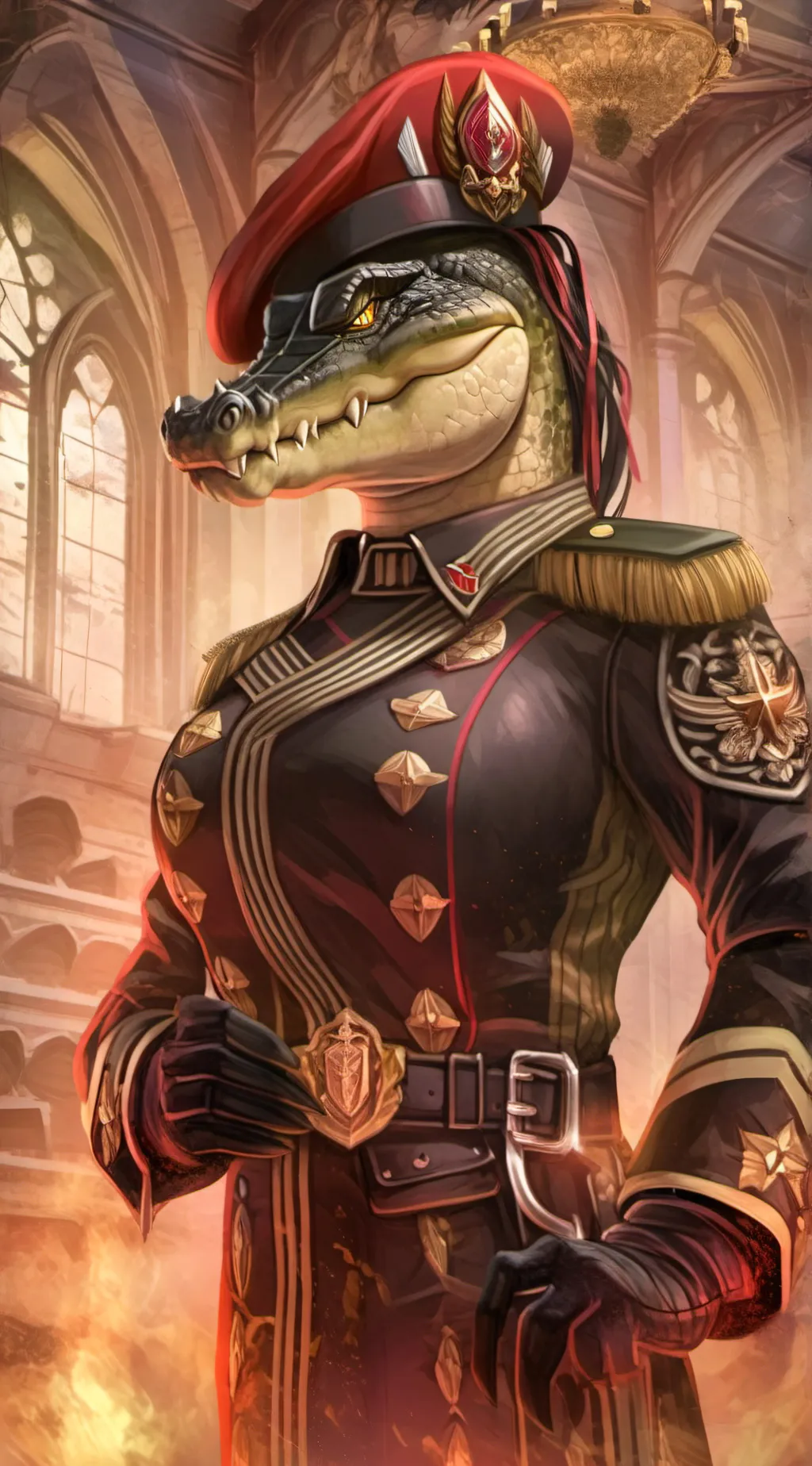 ai character: reptilius amaura background