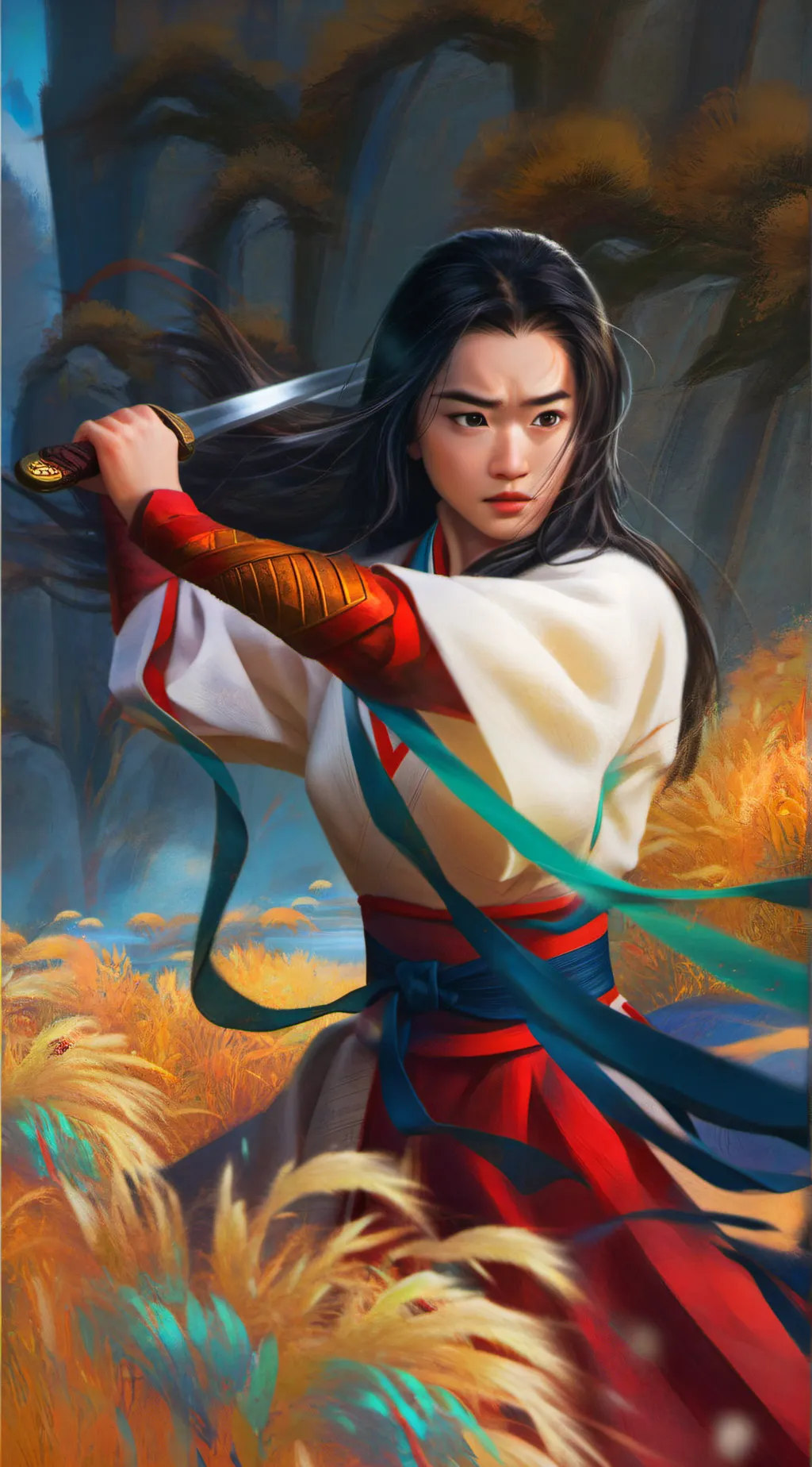 ai character: Mulan background