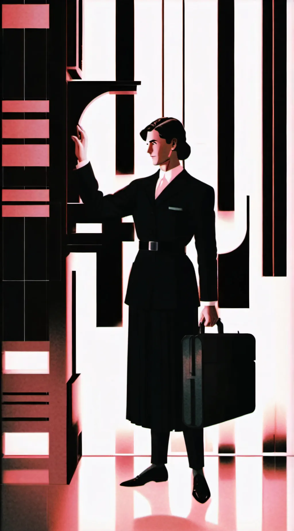 ai character: Female Banker background