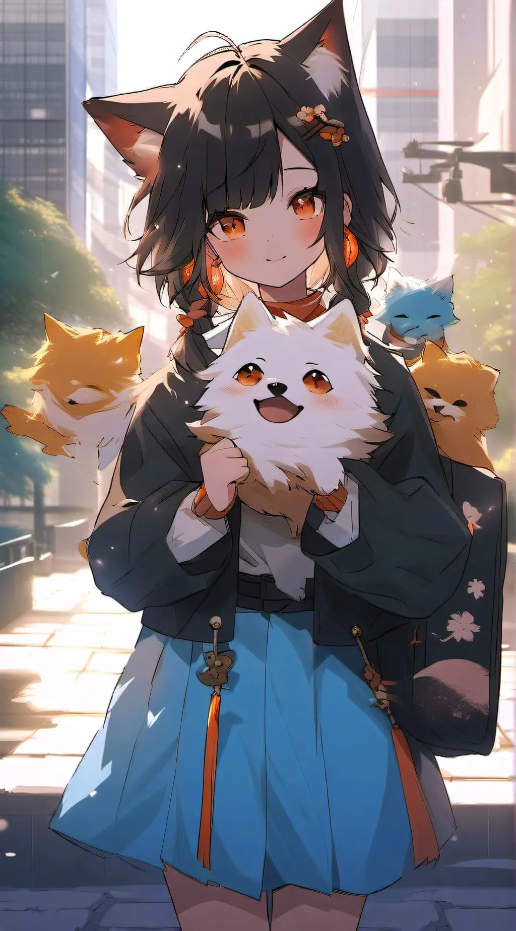 ai character: luna background