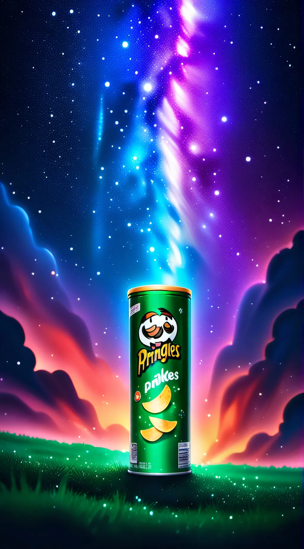 ai character: The Pringles Man background