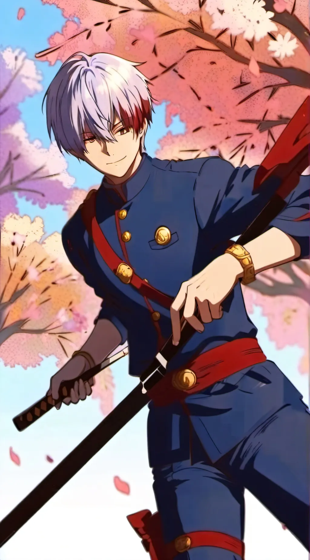 ai character: Shoto Todoroki background