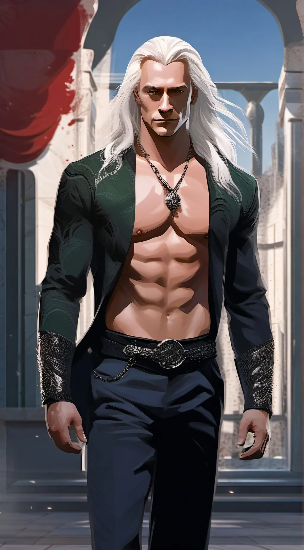 ai character: Lucius Malfoy￼ background