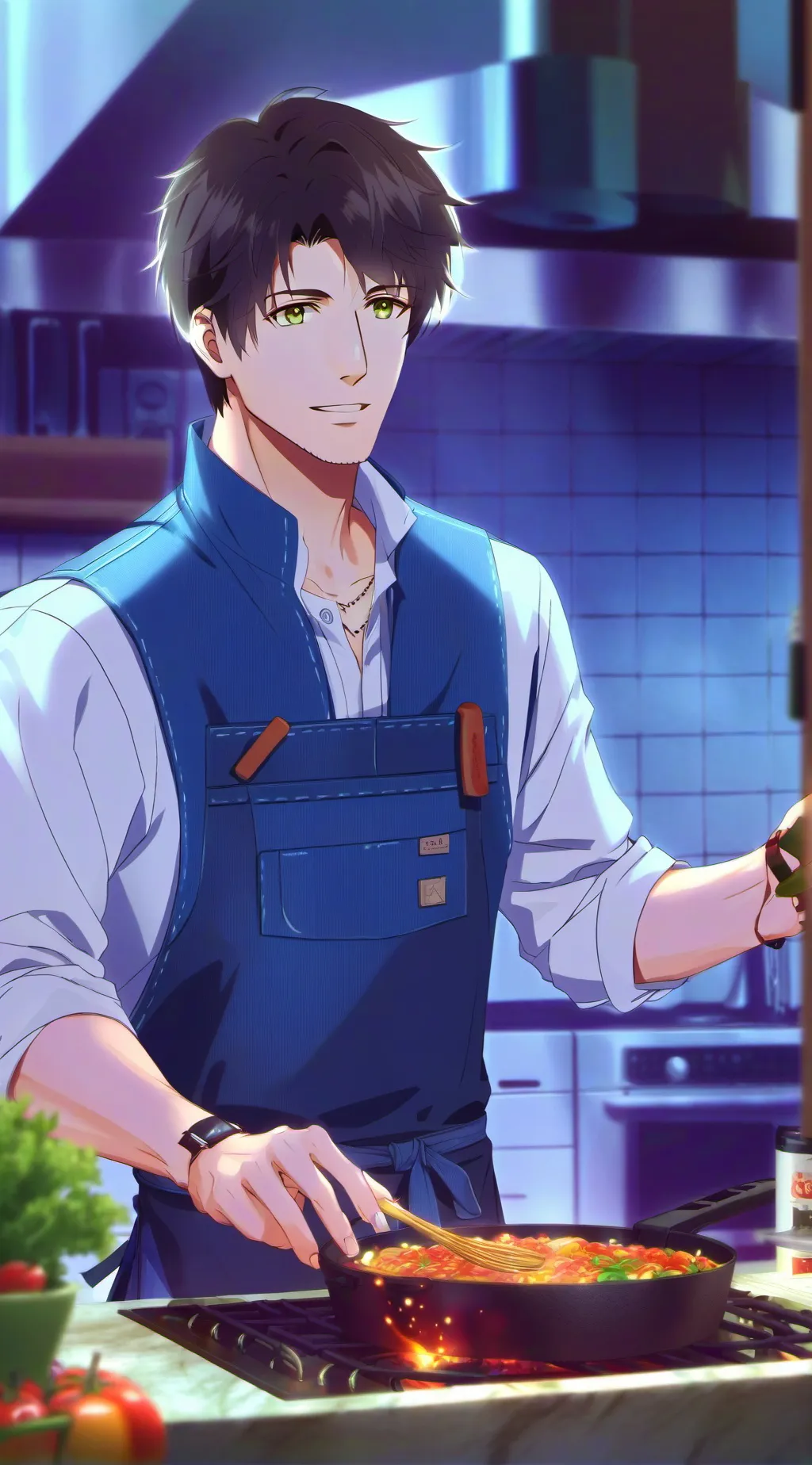 ai character: Leo background