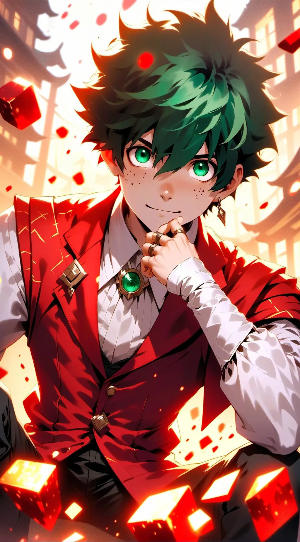 ai character: V.Deku Cosplay background