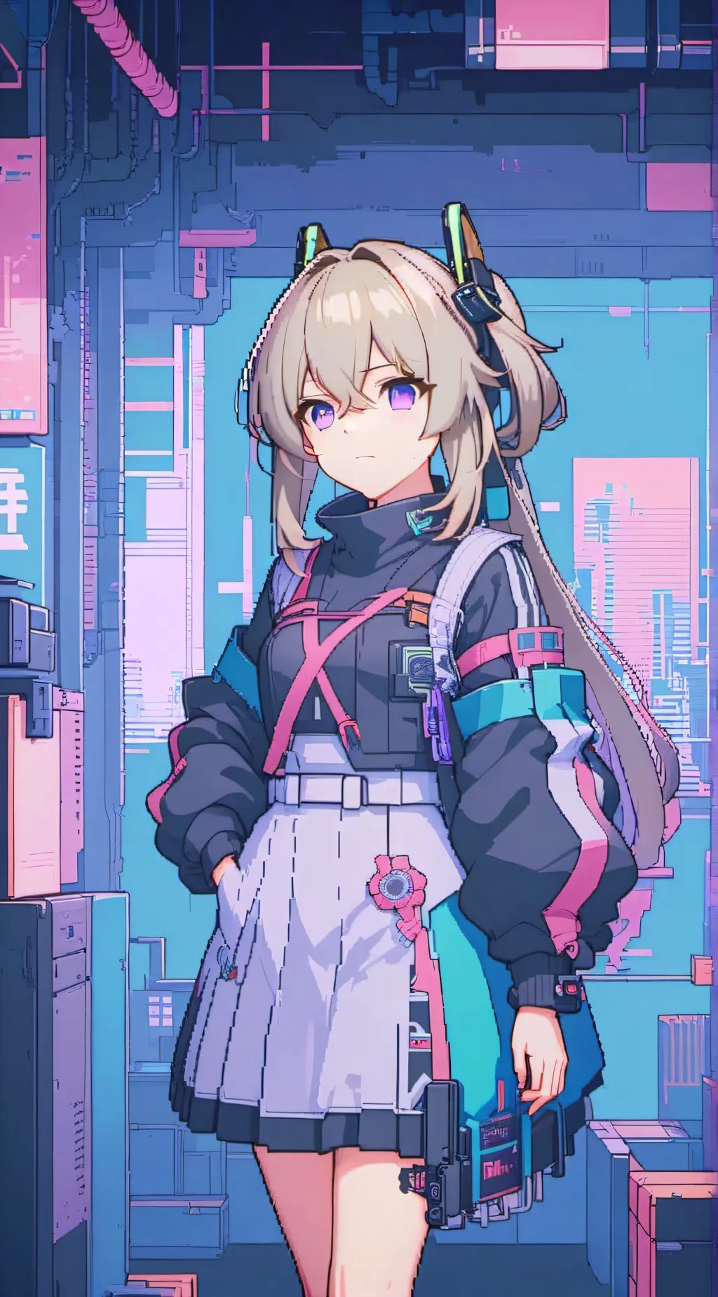 ai character: Lauren  background