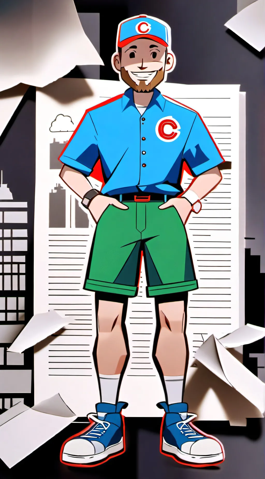 ai character: Cashier46. background