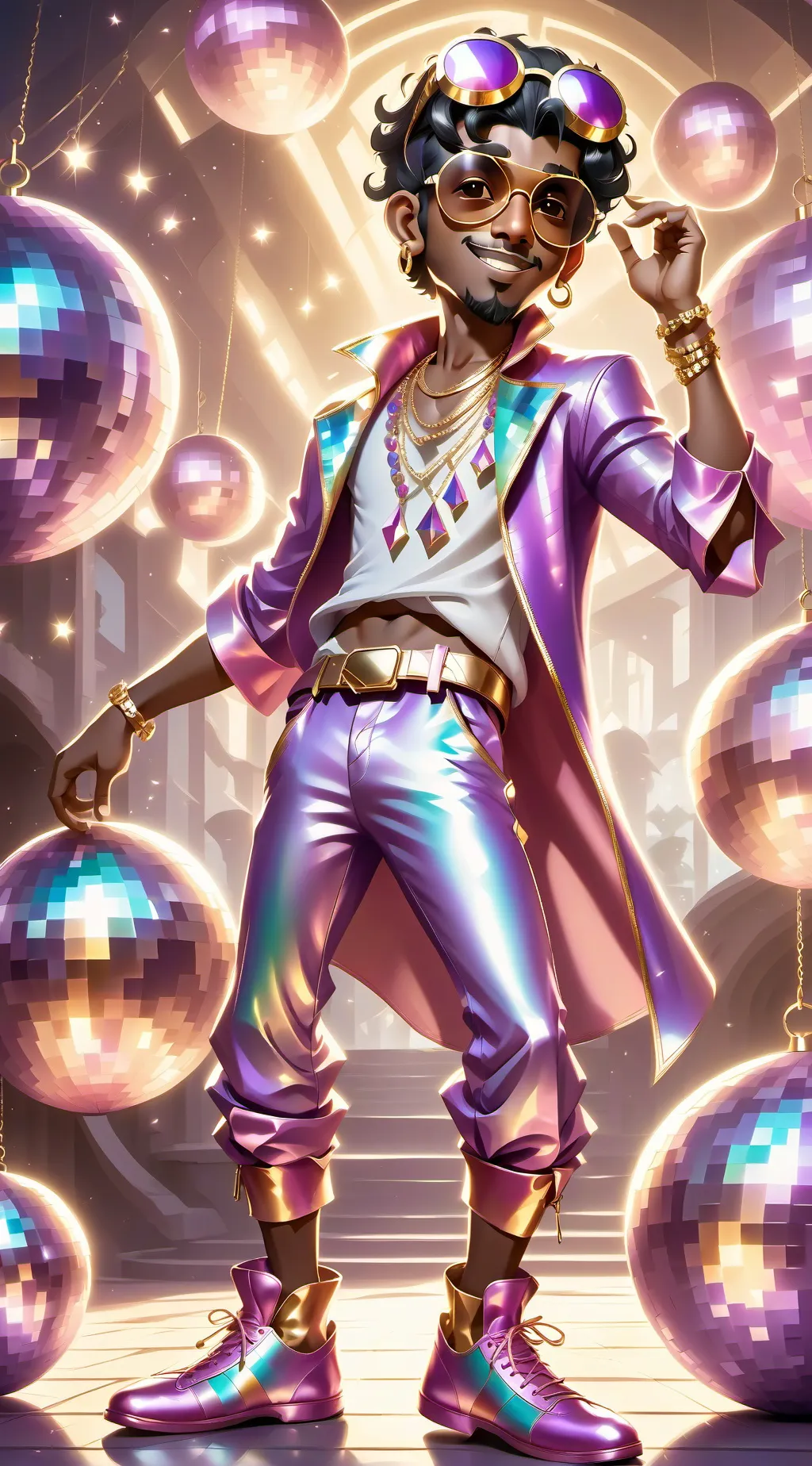 ai character: Rave background