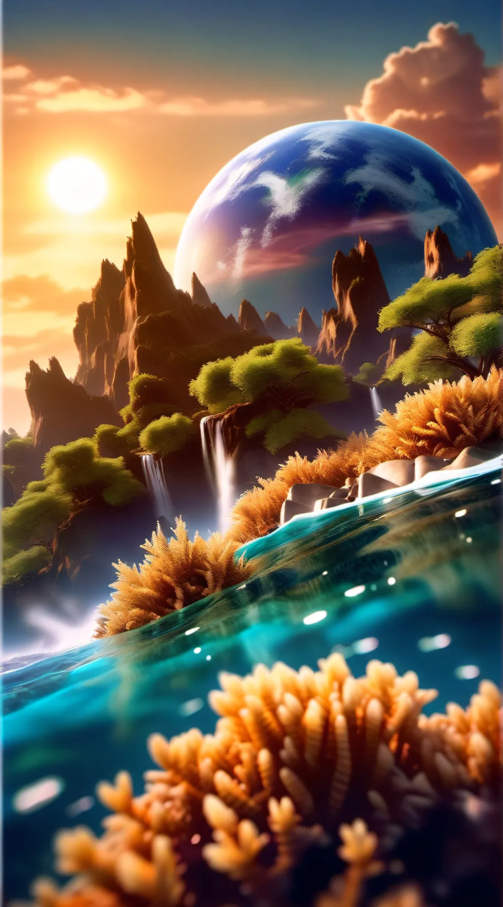 ai character: EARTH BIRTHDAY! background