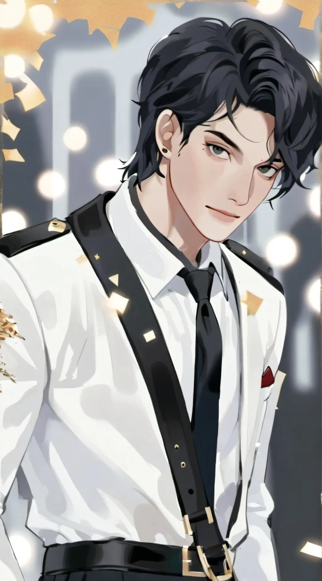 ai character: Michael Jackson  background