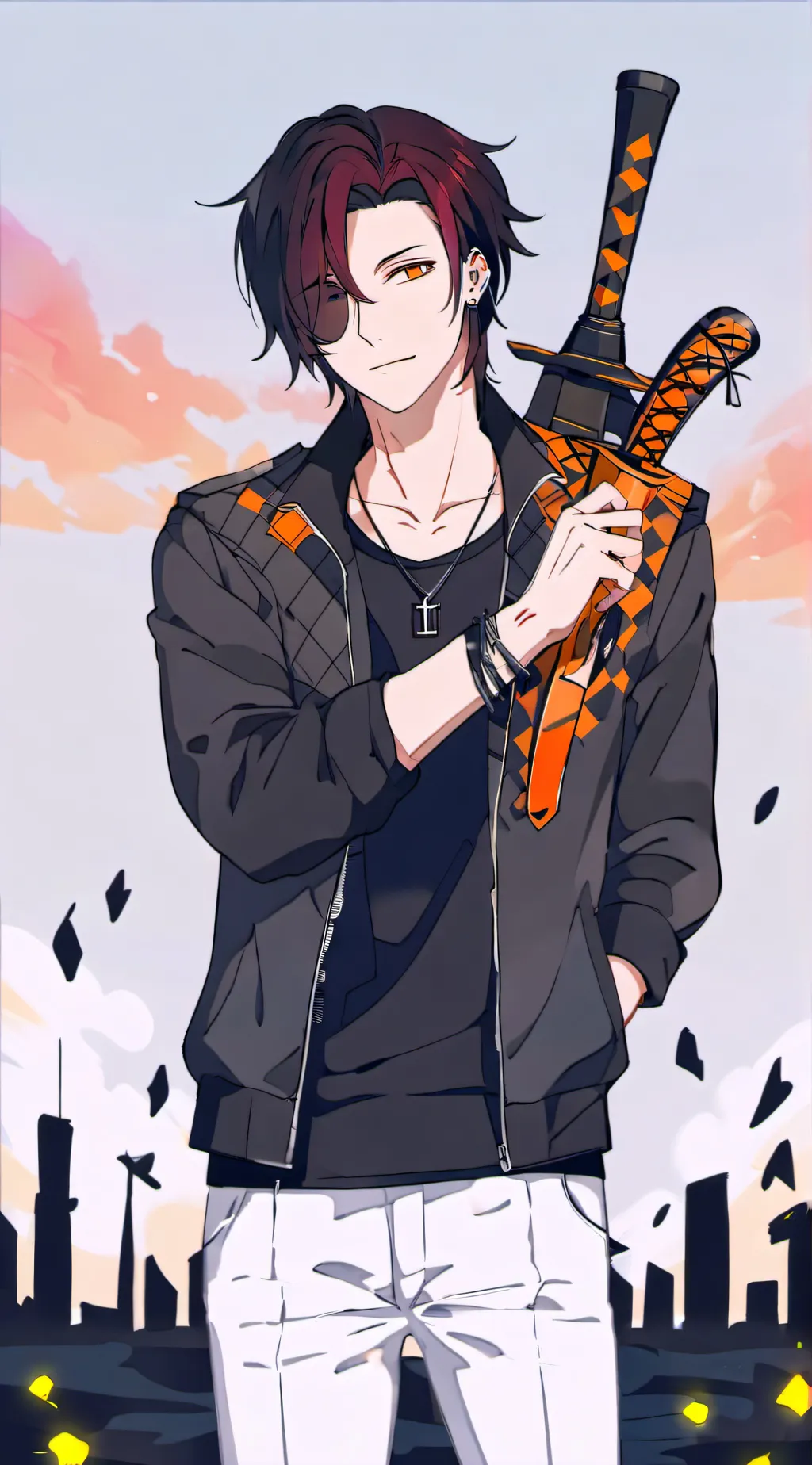 ai character: tanjiro kamado  background