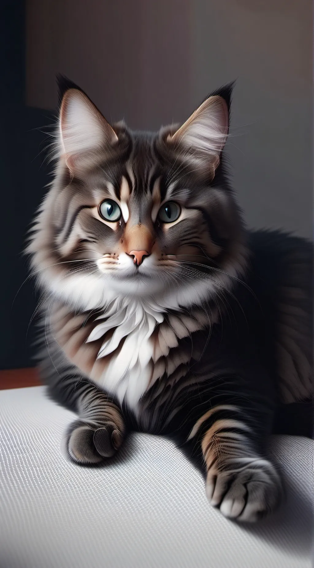 ai character: Cat with pills background