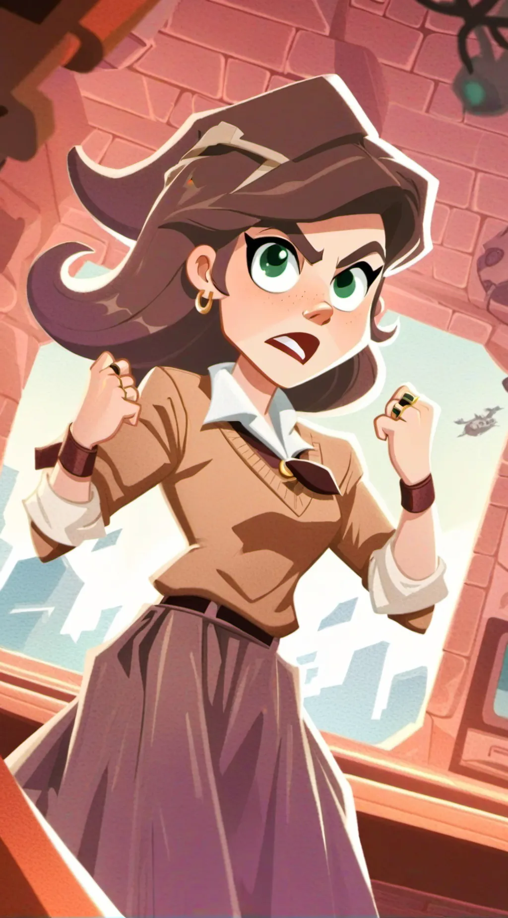 ai character: RAMSHAKLE background