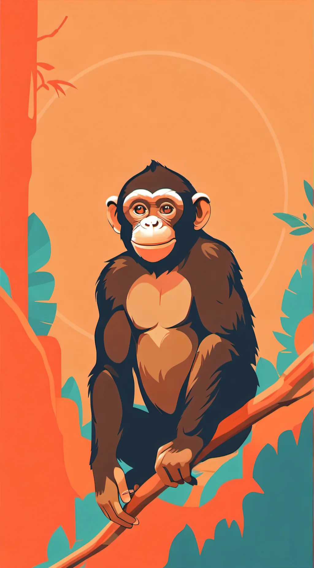 ai character: curious george background
