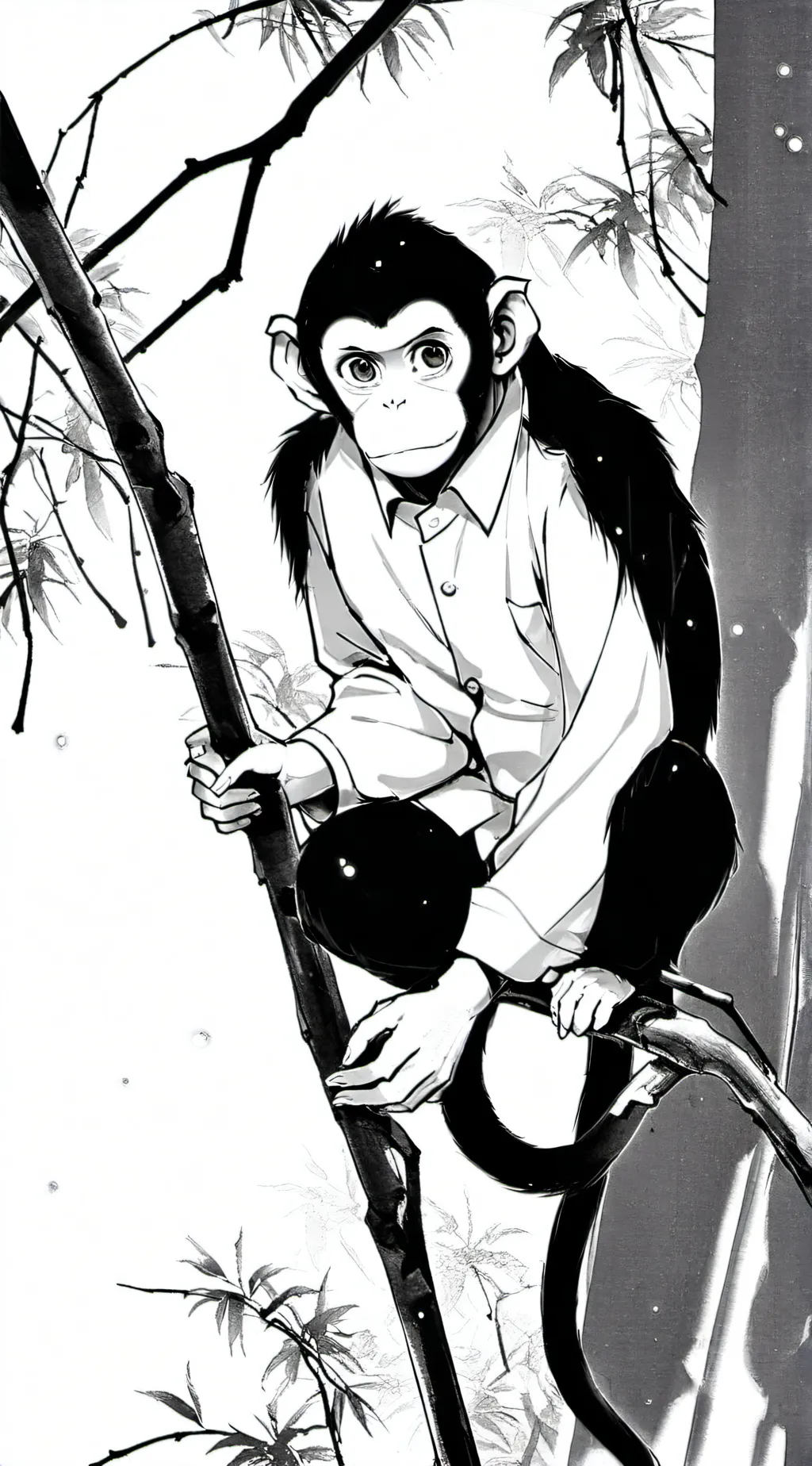 ai character: Monkey  background