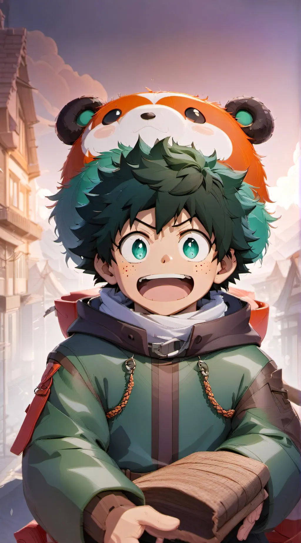 ai character: Izuku midoriya  background