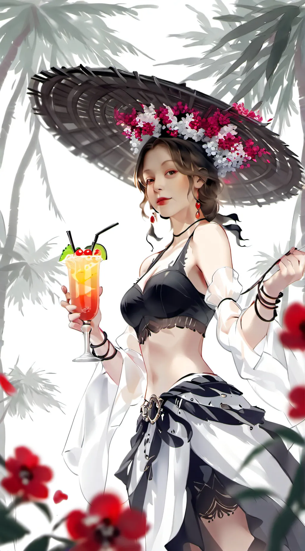 ai character: ava  background