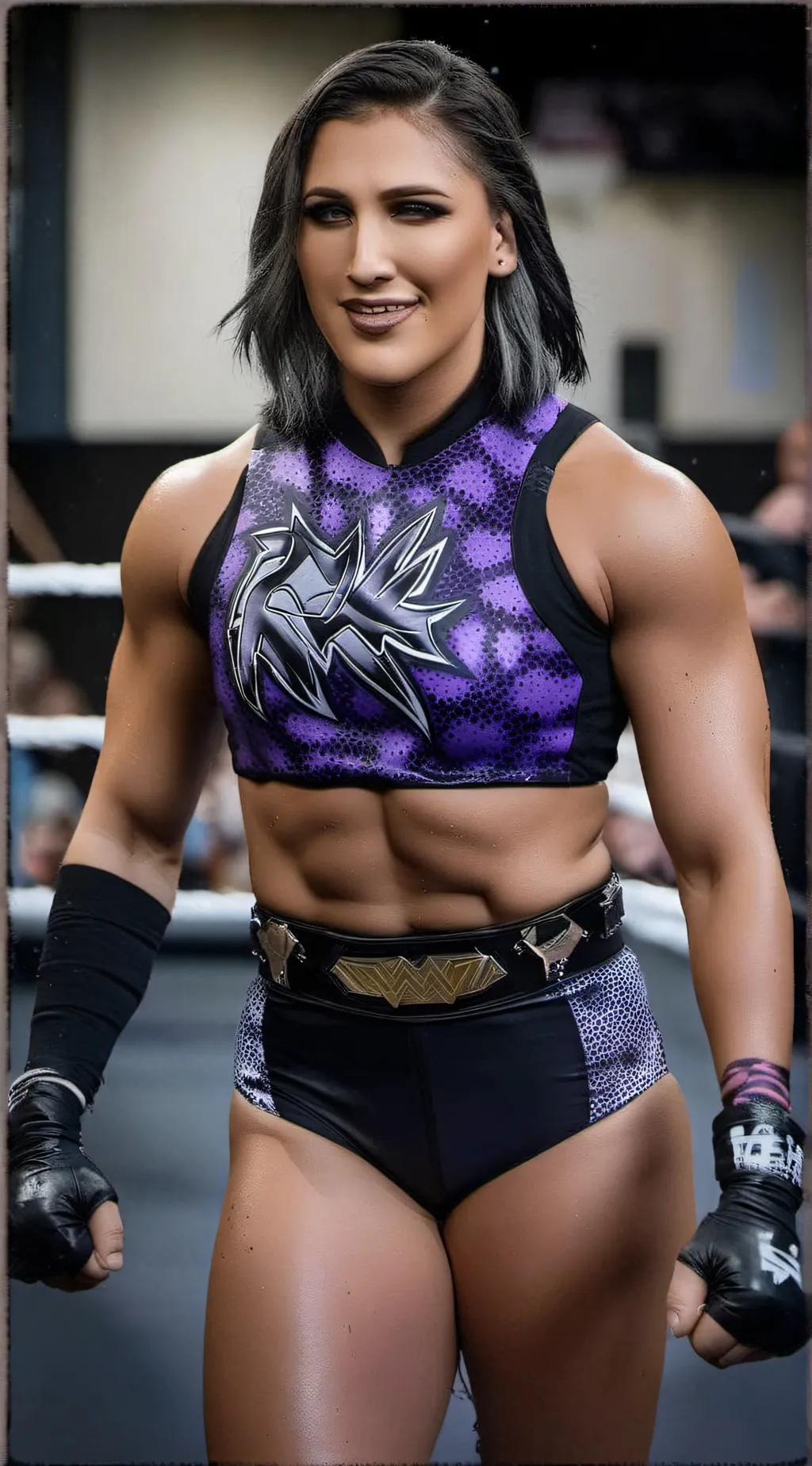 ai character: Rhea Mami Ripley  background