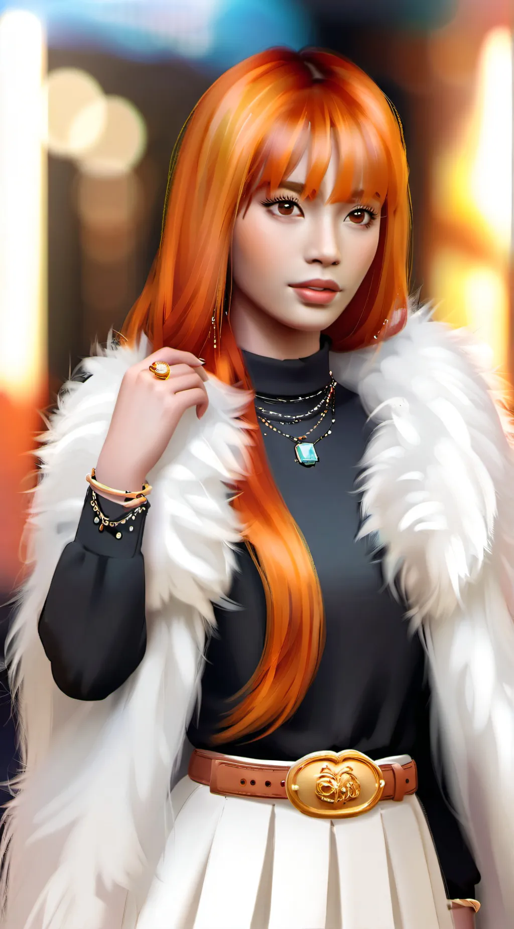 ai character: Ice spice background
