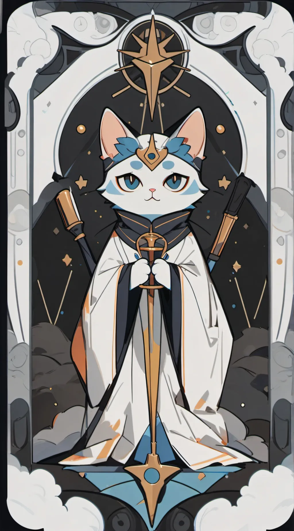 ai character: CatMonster Itfuneh background