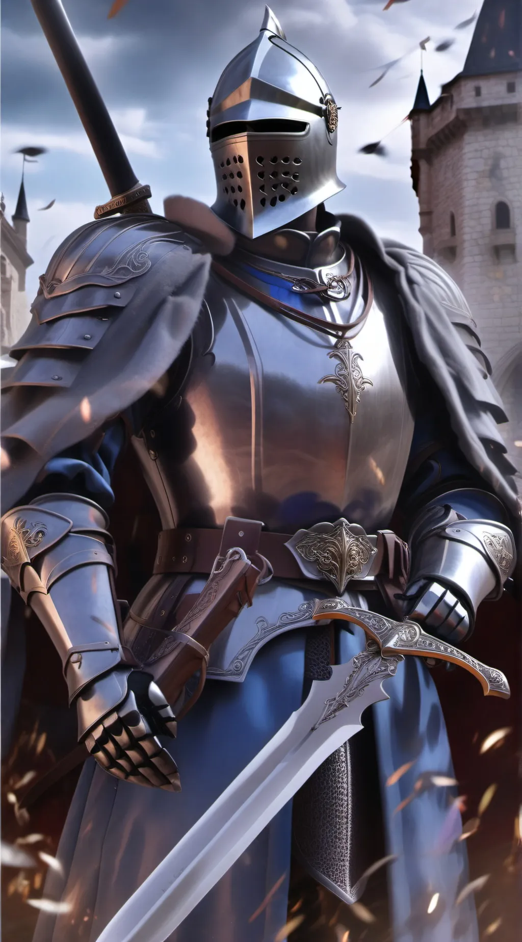 ai character: Medieval Knight background