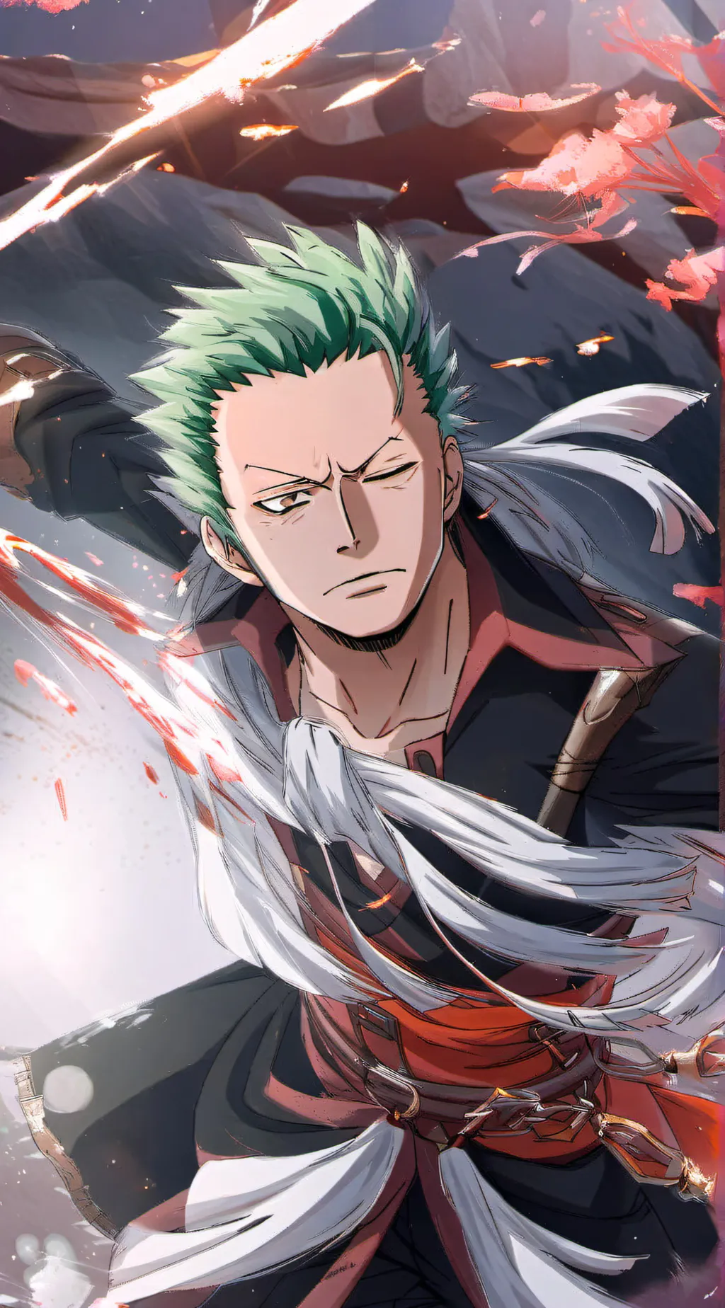 ai character: Zoro background