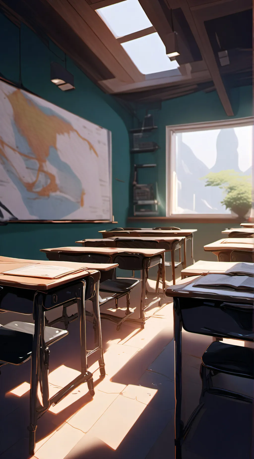 ai character: The class ت background
