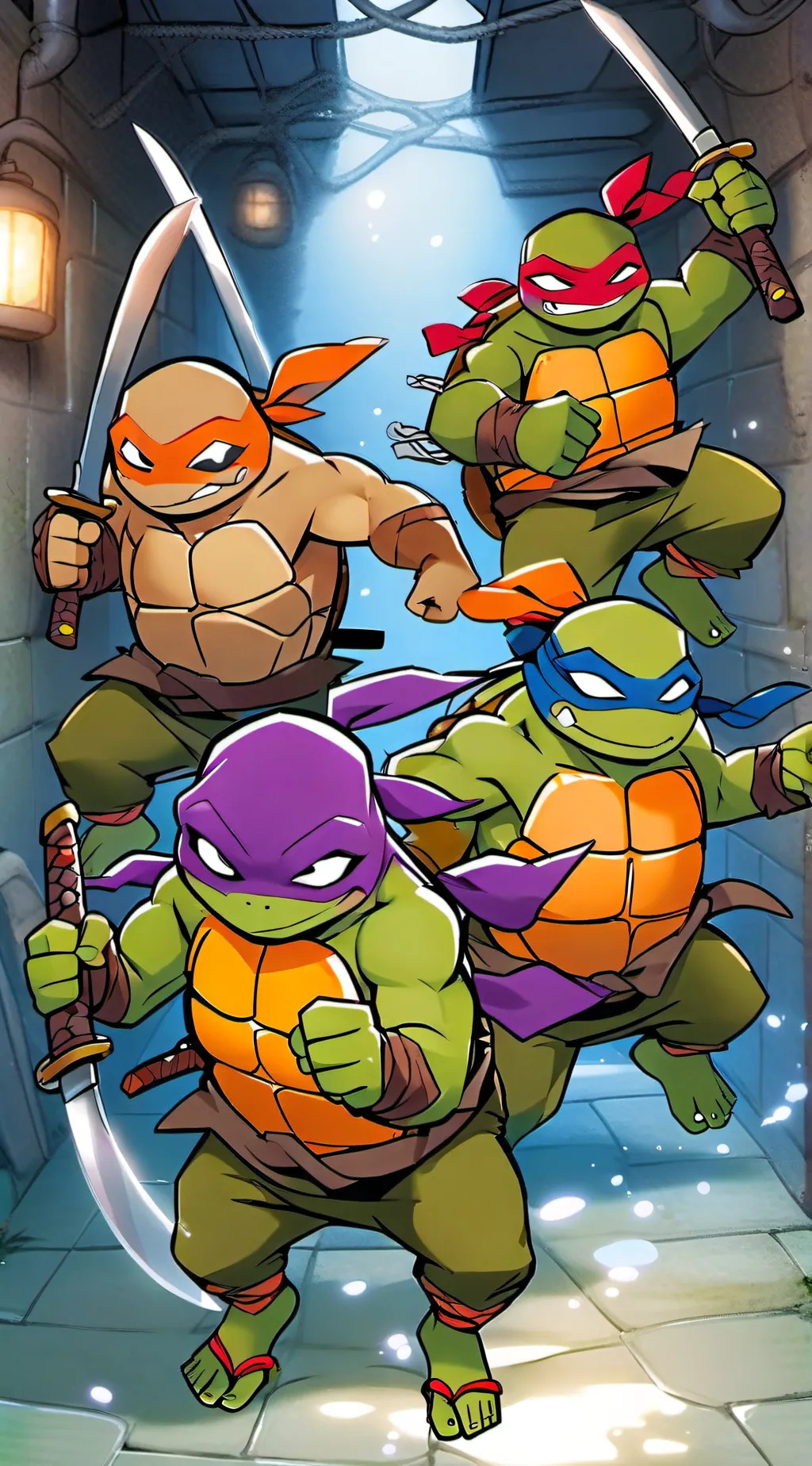 ai character: TMNT background