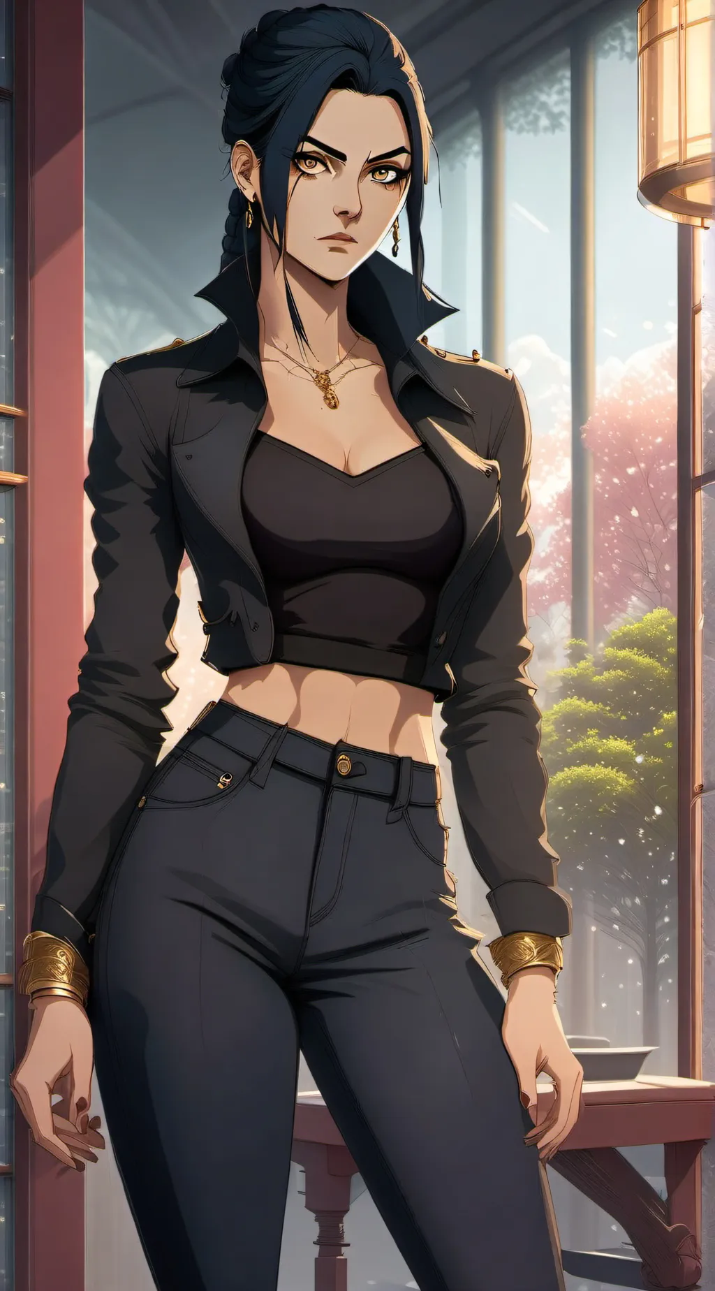 ai character: Kate Sallented background