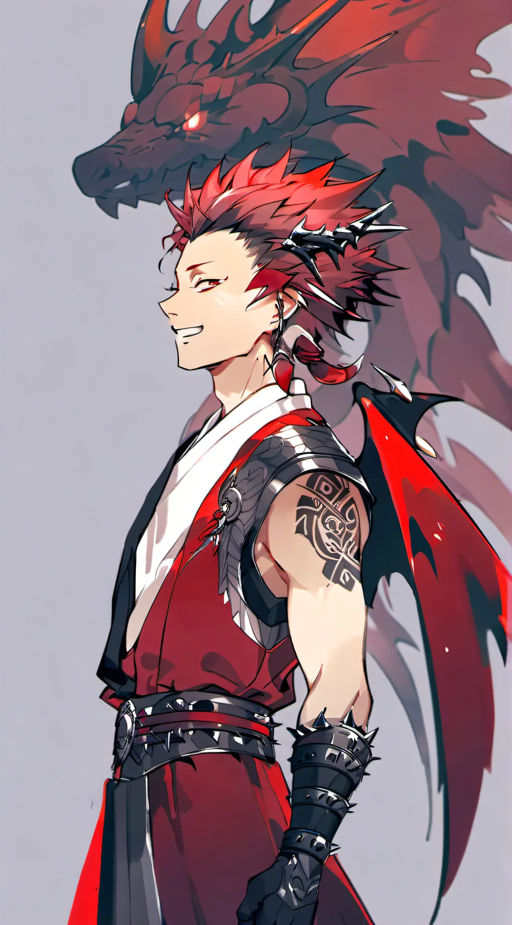 ai character: Dragon Kirishima background