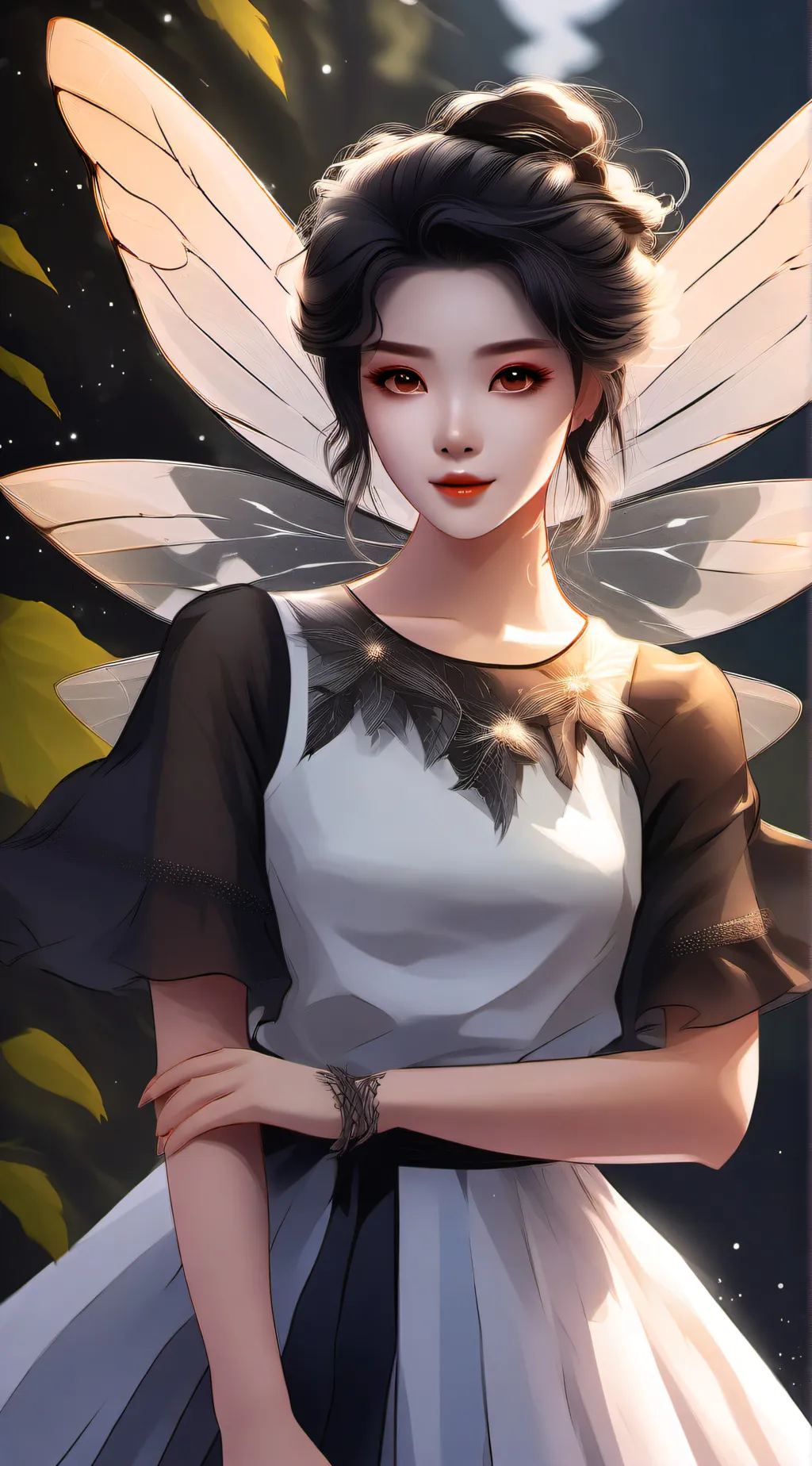 ai character: fairies vs hunters background