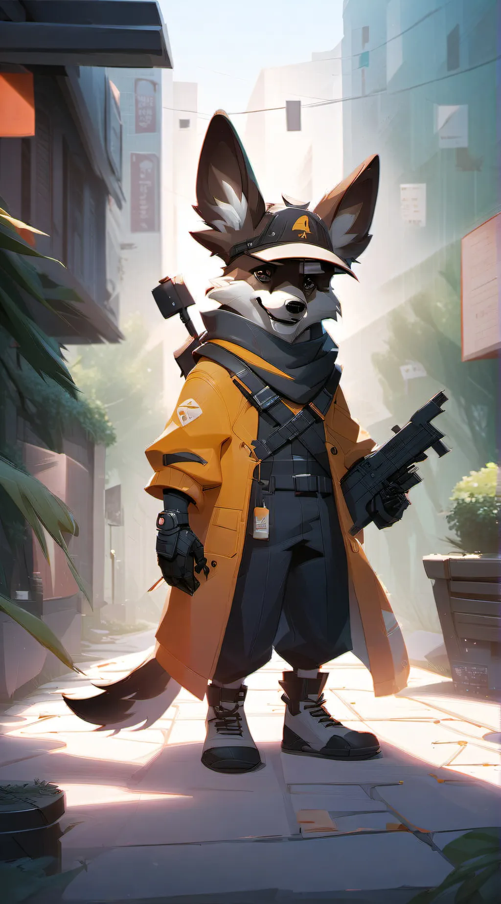 ai character: sd n background