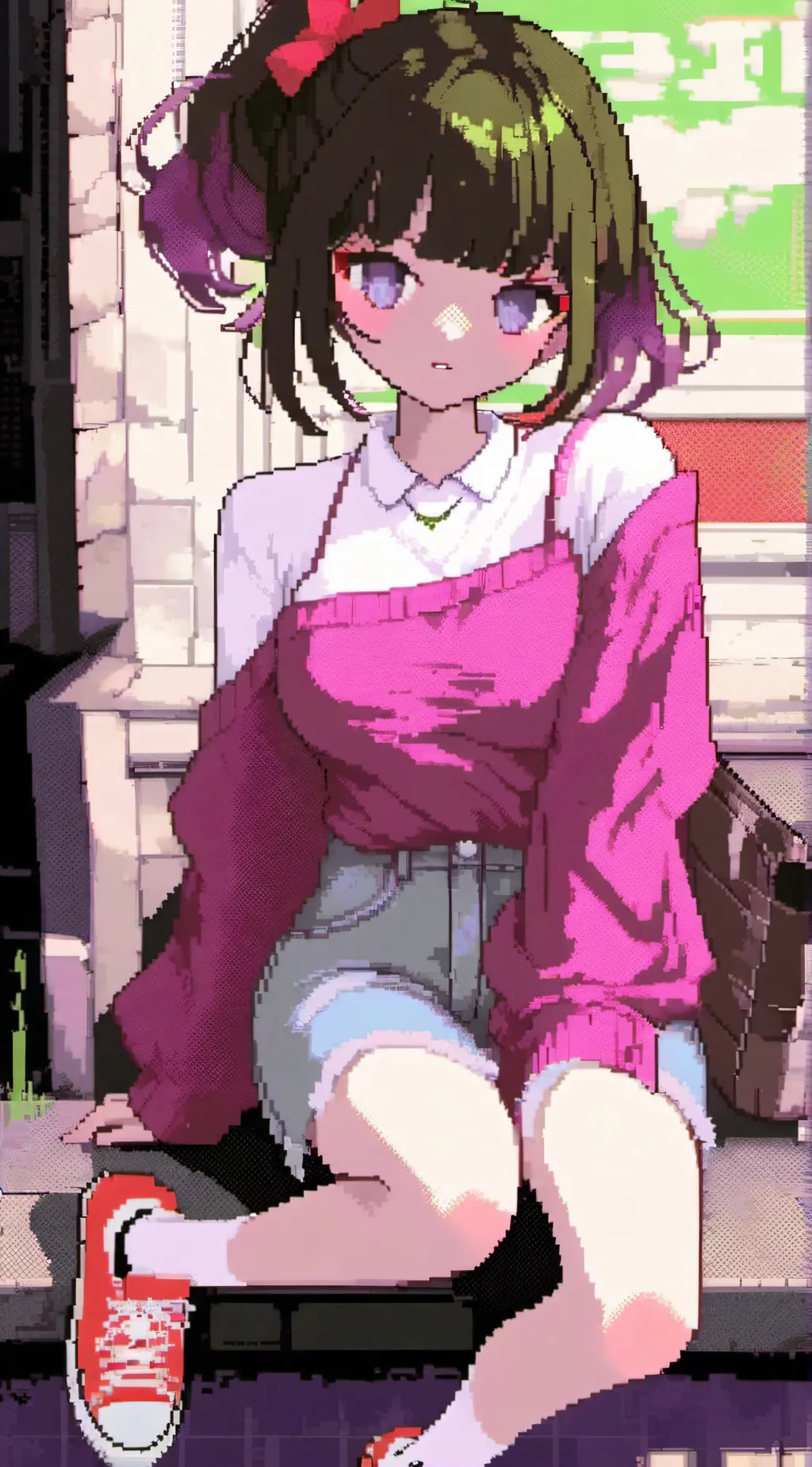 ai character: lagged (grown) background