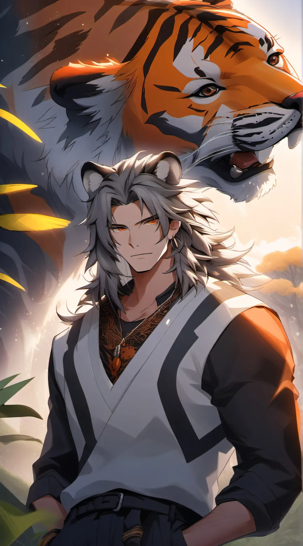 ai character: Leo background