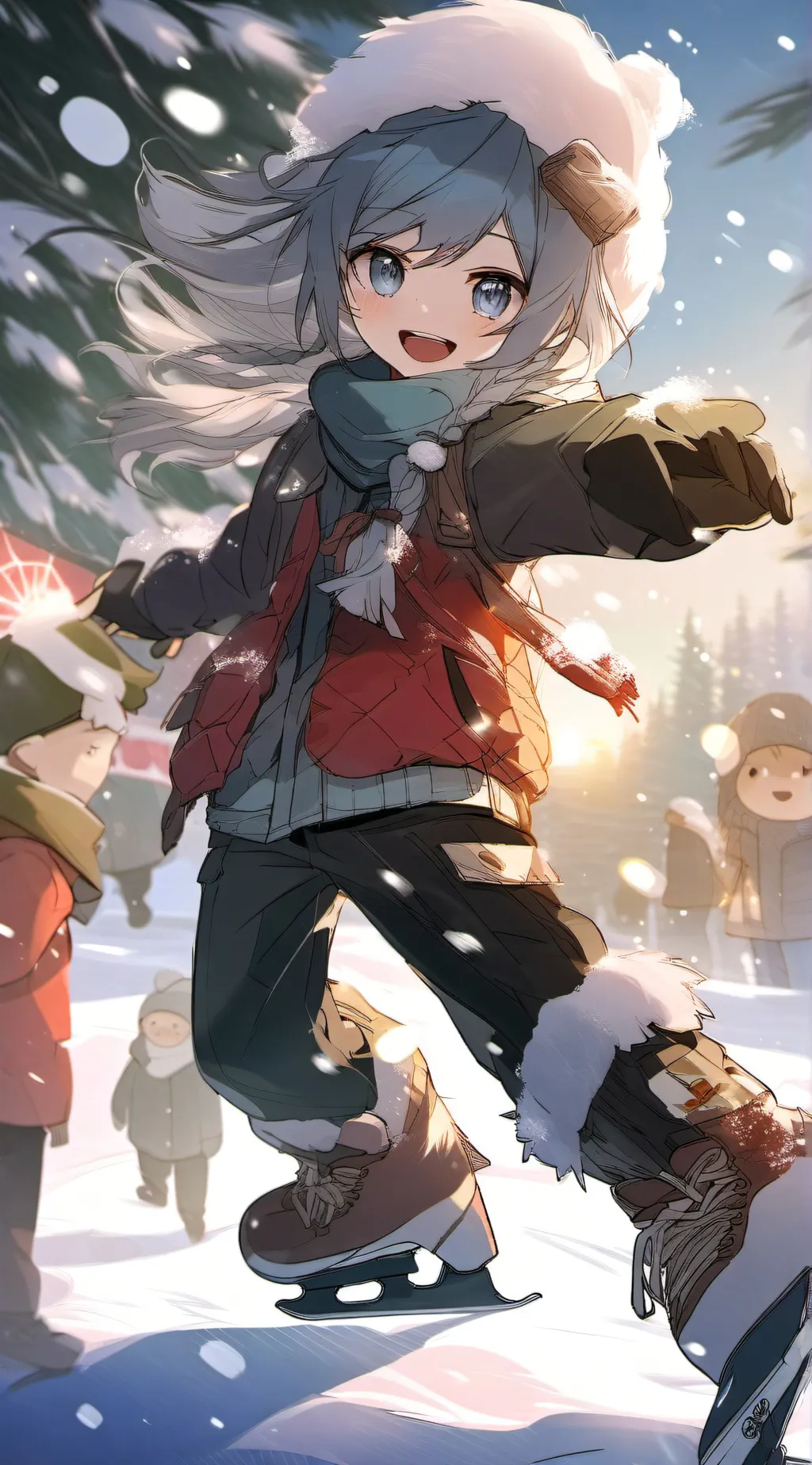 ai character: dandys world winte background