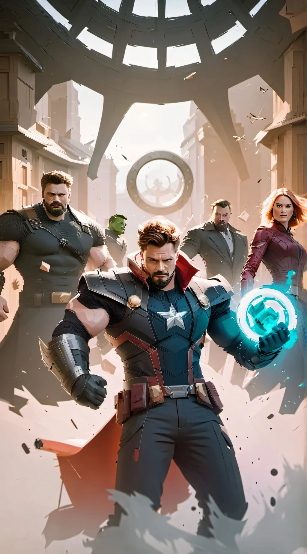 ai character: Avengers-Hydra background