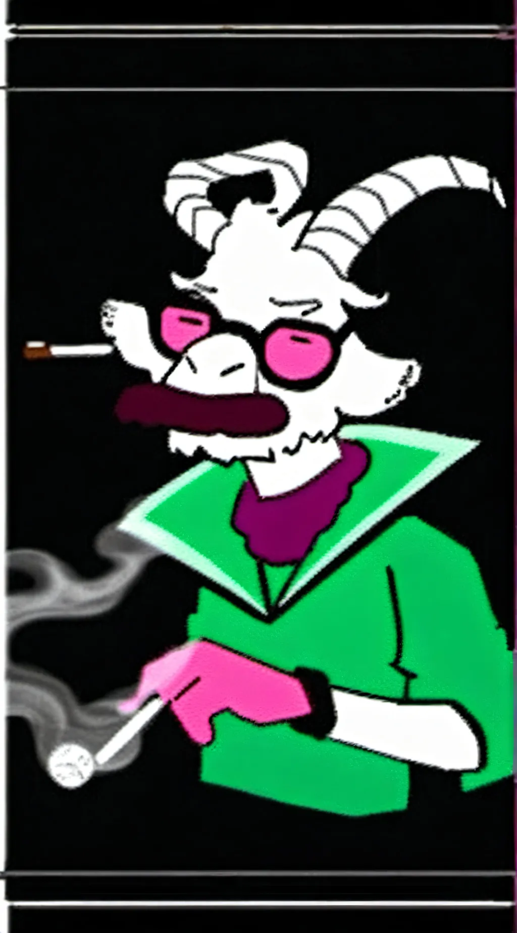 ai character: ralsei background