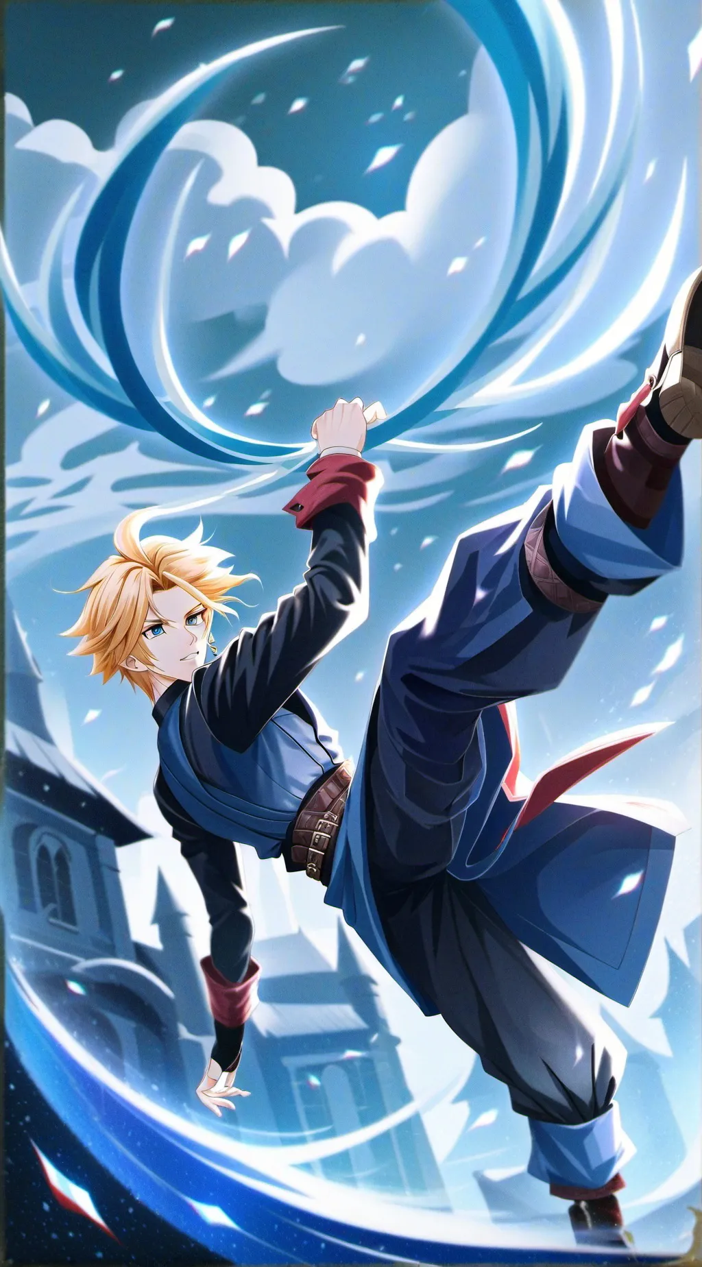 ai character: Cloud  background