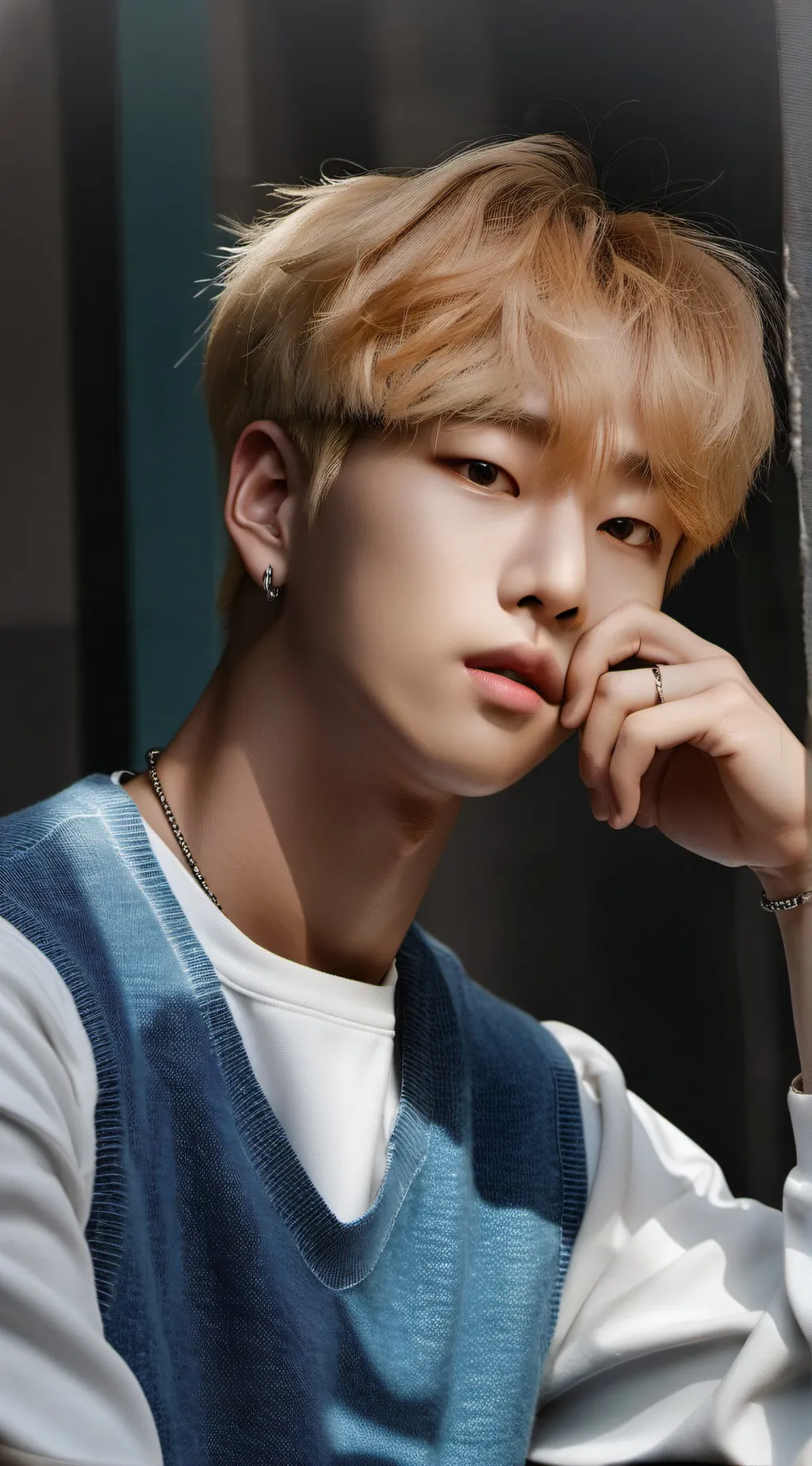 ai character: Kim Seok-jin  background