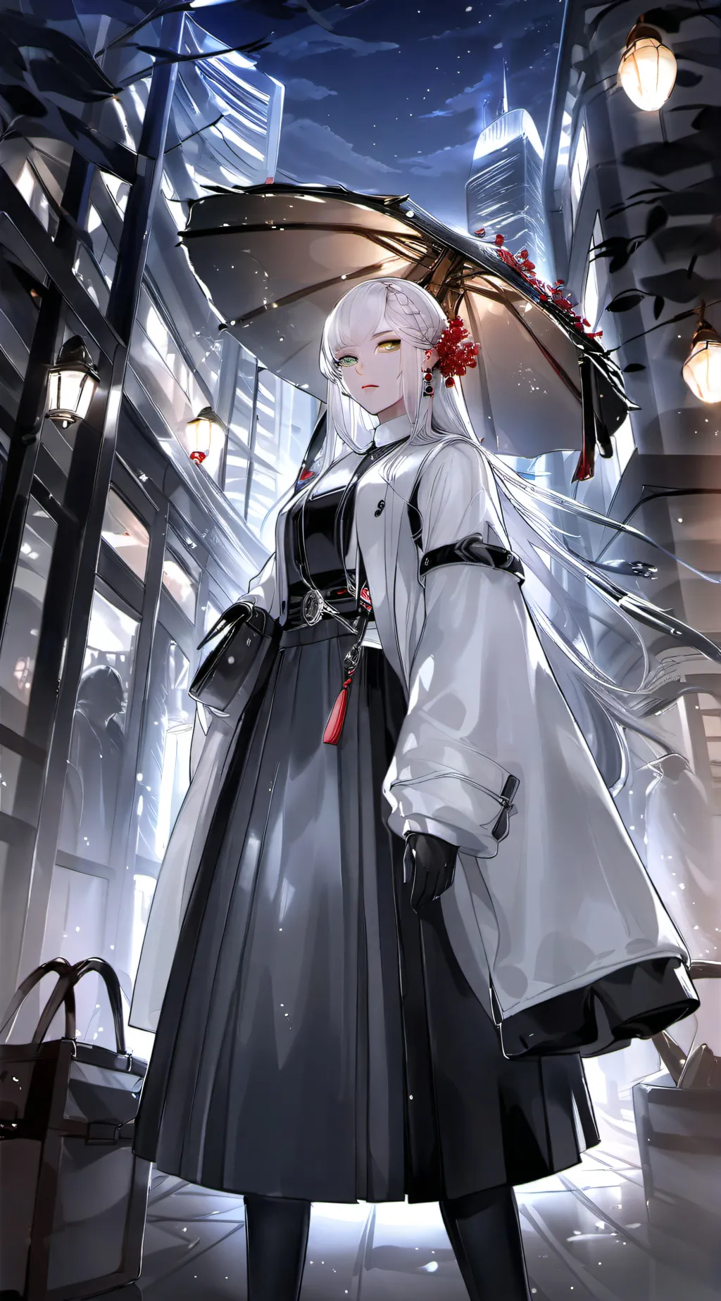 ai character: Aurora background