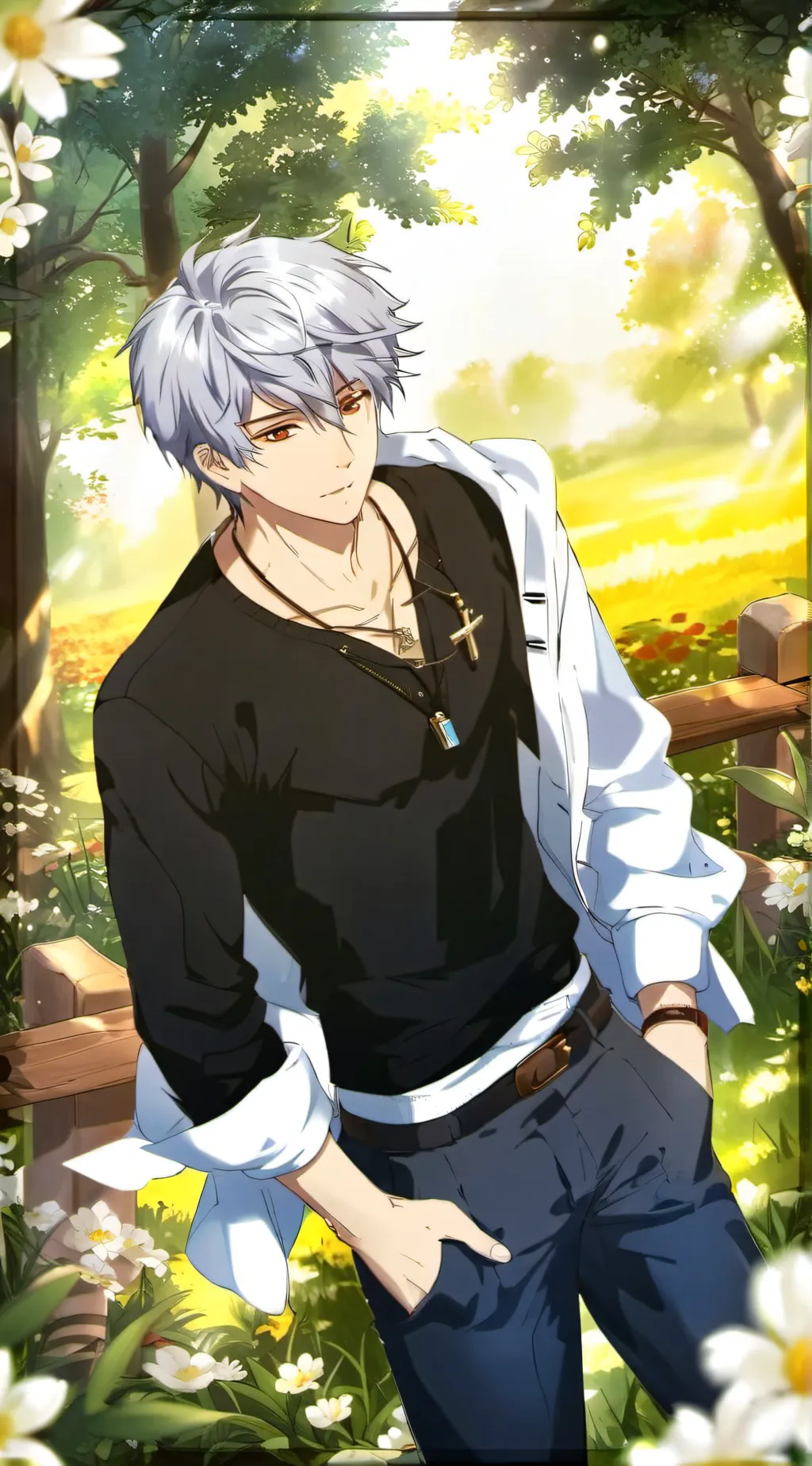 ai character: Hatsuharu Sohma  background