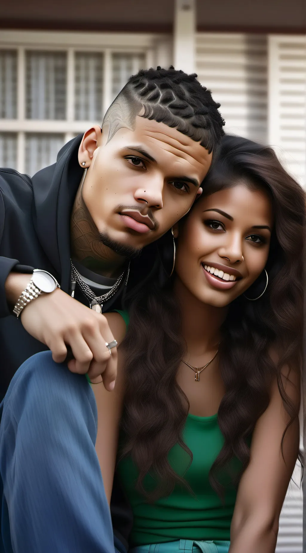 ai character: Chris Brown background