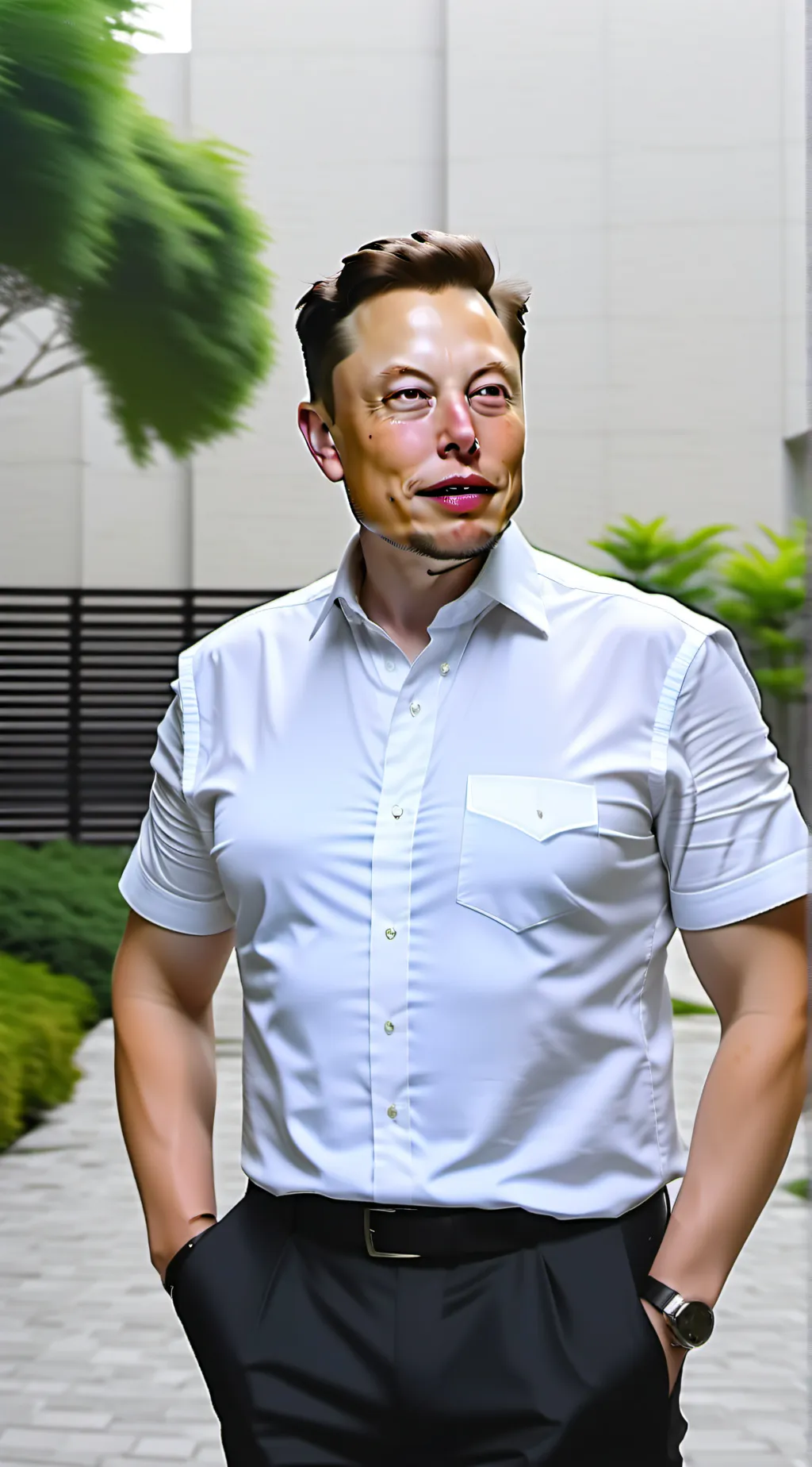 ai character: Melon Musk  background