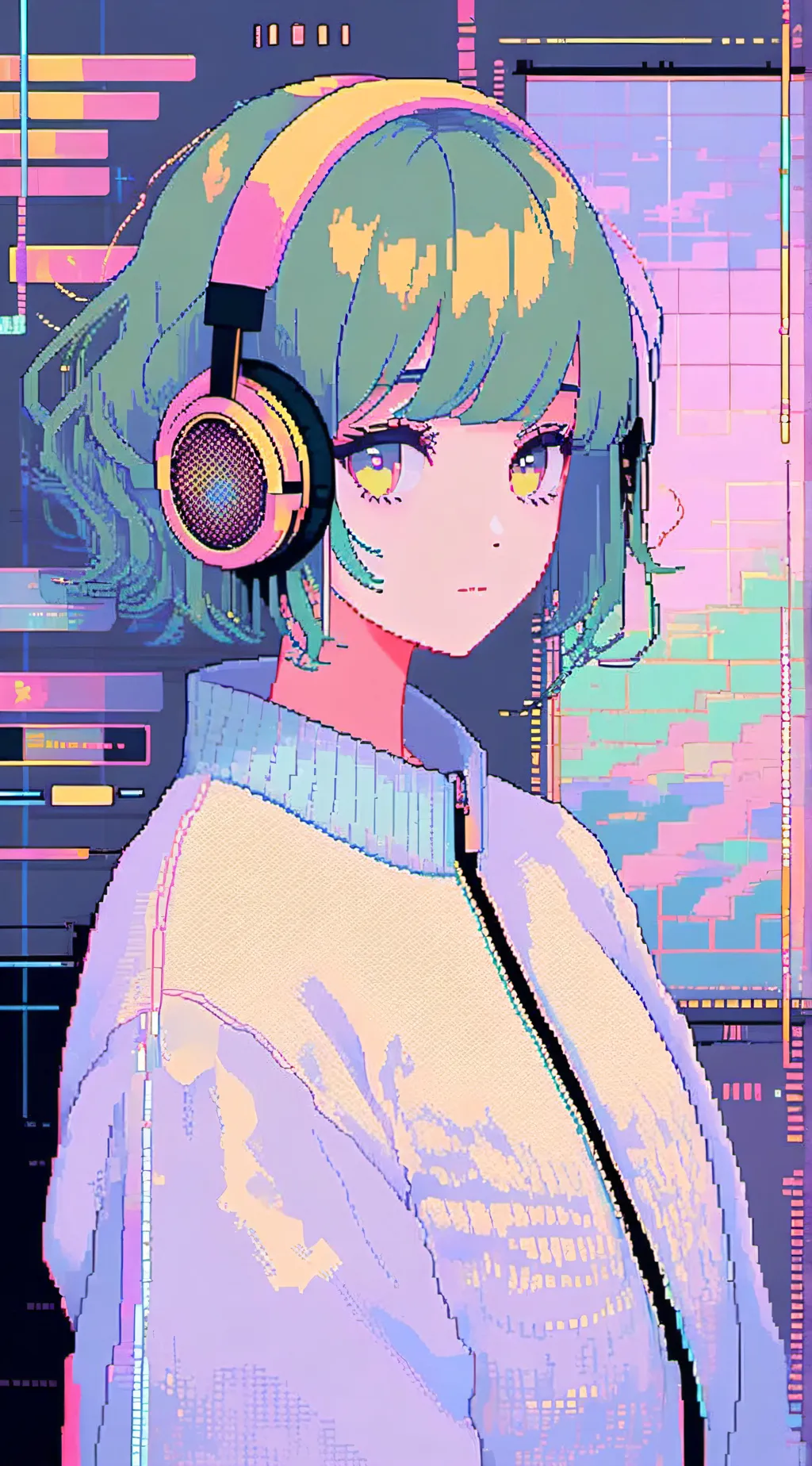 ai character: hypnotizing song background