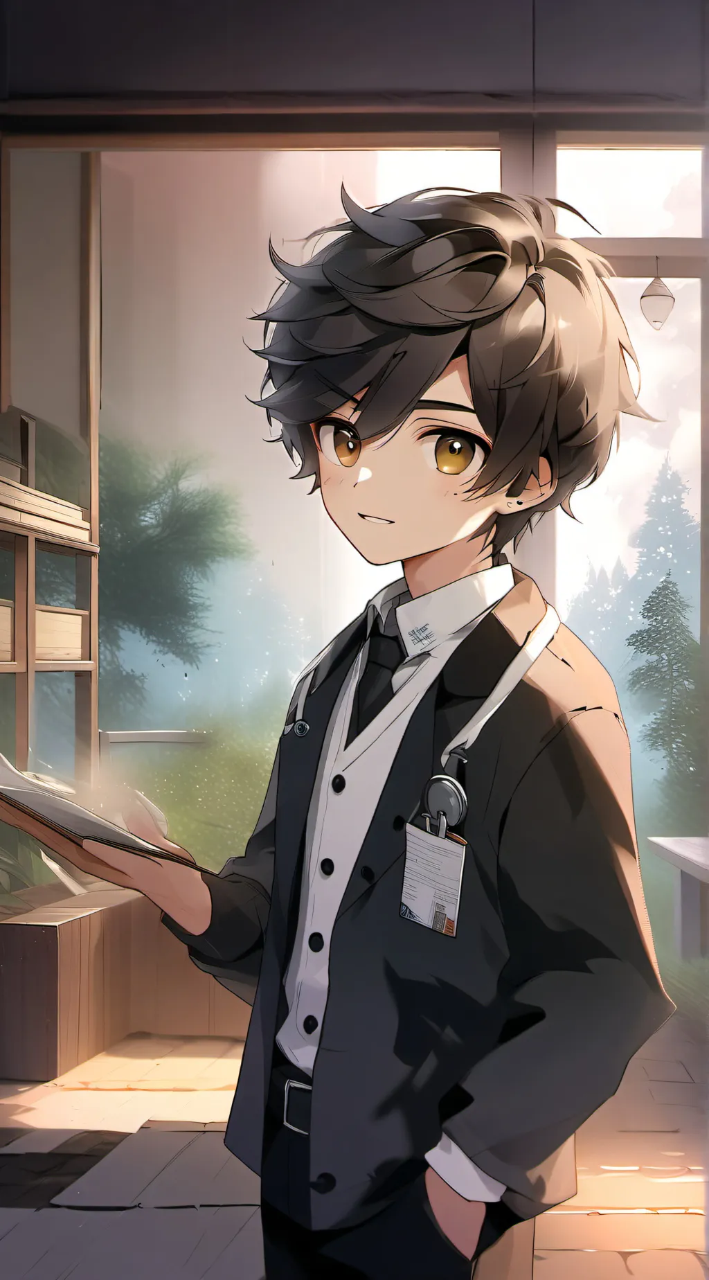 ai character: Dr James. background