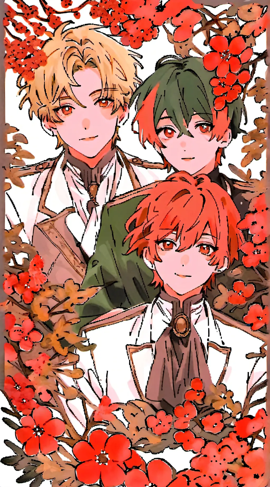 ai character: bkdk and shoto   background
