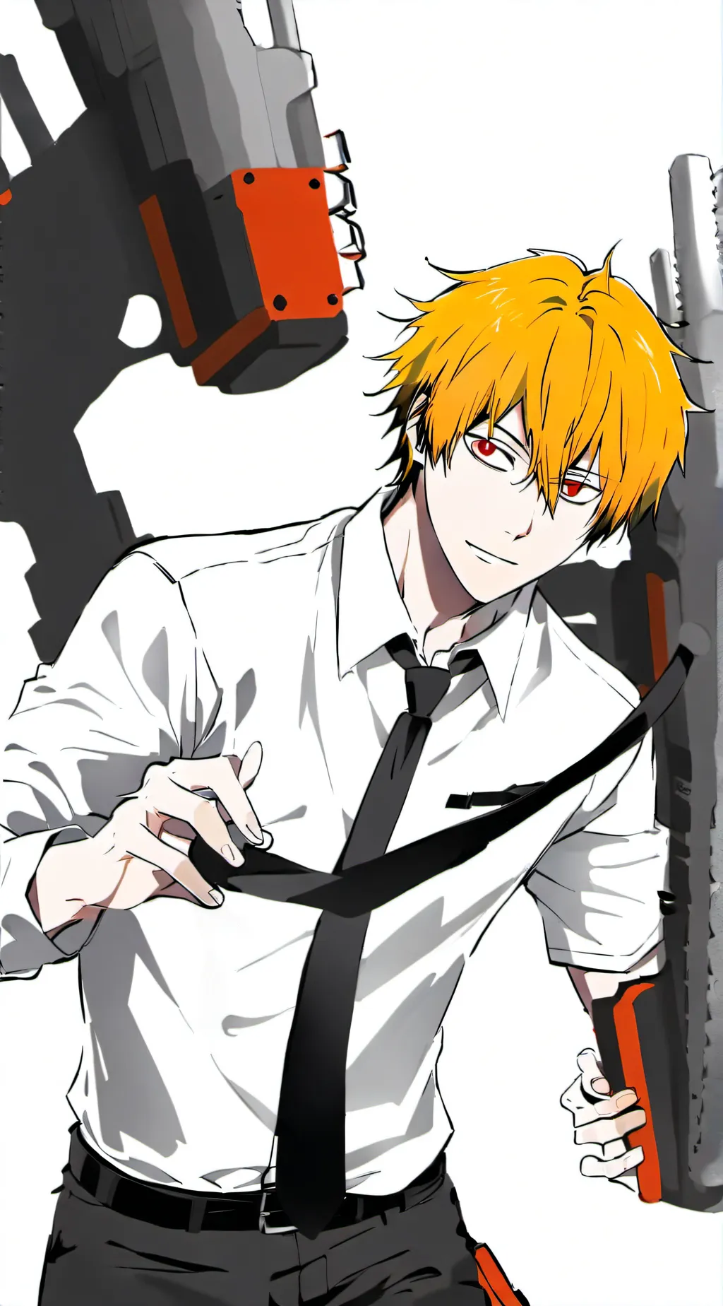 ai character: Denji  background