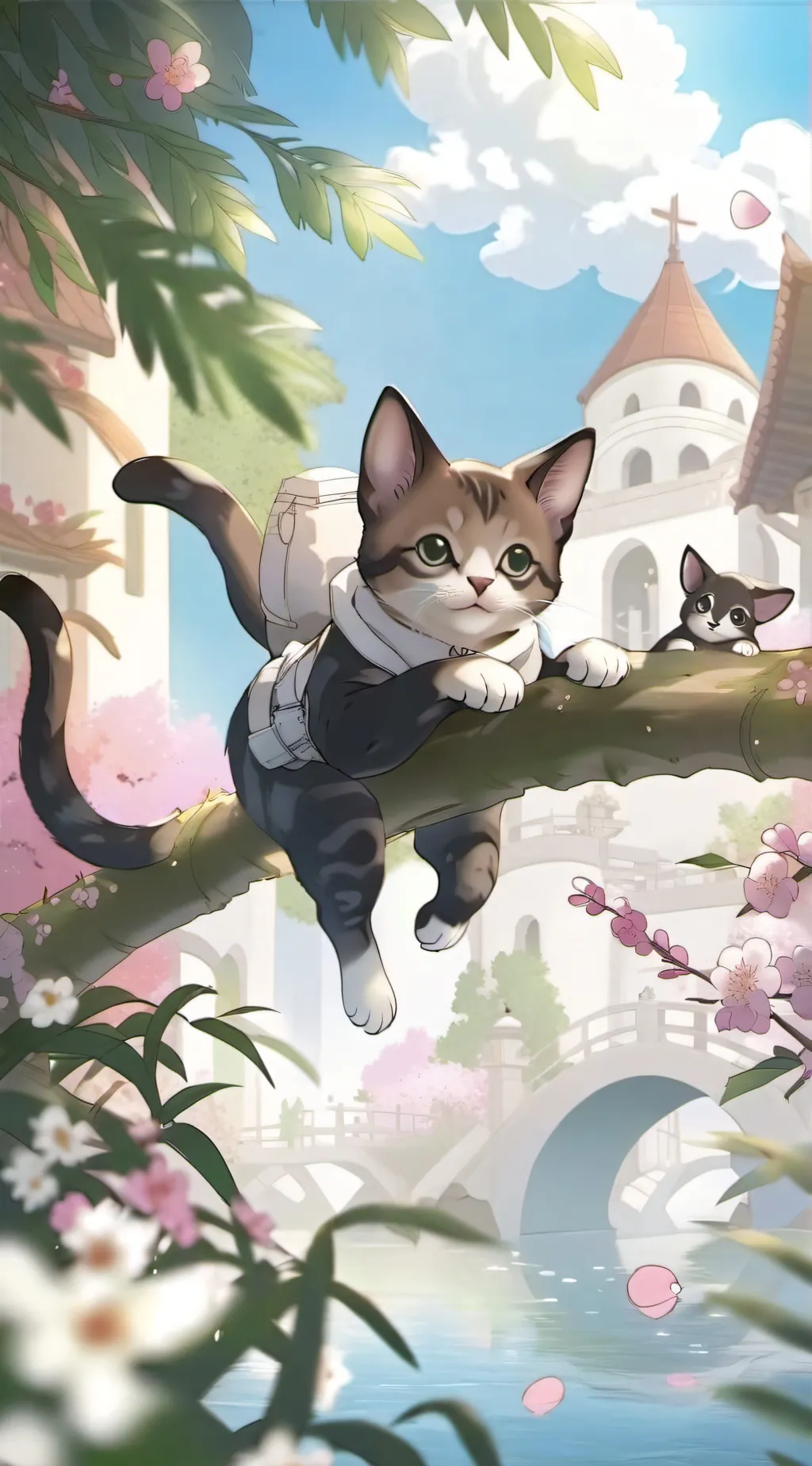 ai character: Spoiled kitten  background