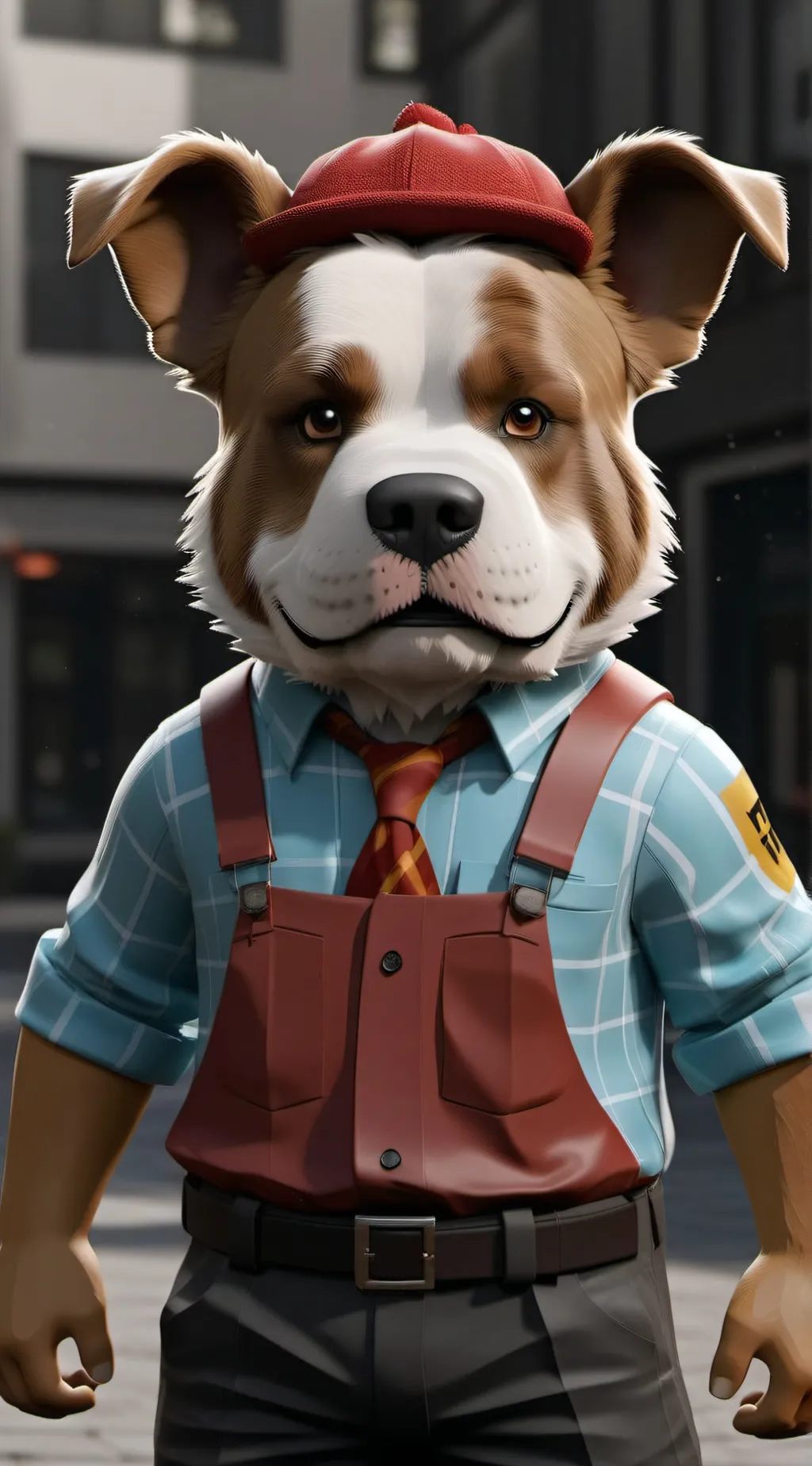 ai character: Yoholy bacon  background