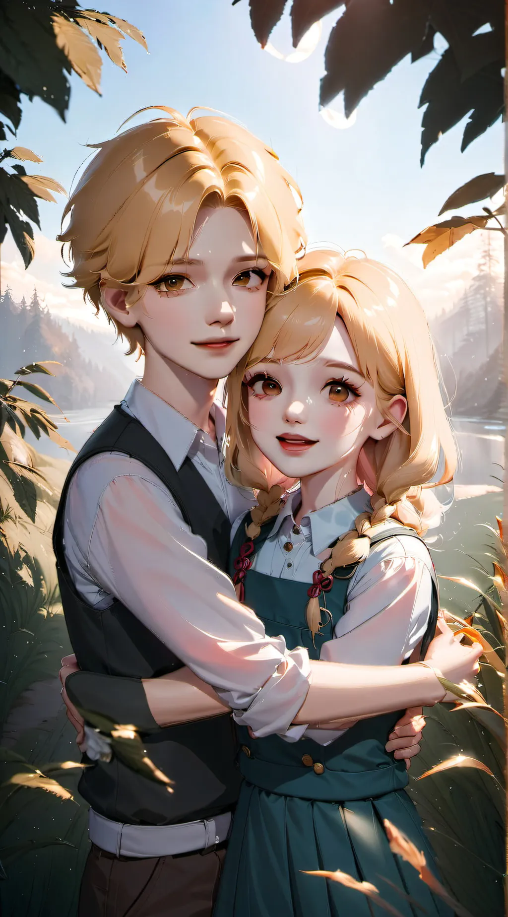 ai character: Ava and Alex❤️ background